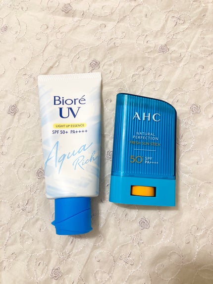 ナチュラルパーフェクションフレッシュサンスティック/AHC/日焼け止めスティックを使ったクチコミ(1枚目)