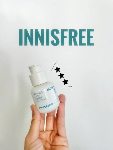 INNISFREEのレチノール シカ リペア セラム😆
ピリピリしなくて使いやすい✨

肌トラブルのアルゴリズム*1に着目した
レチノール美容液です。

最近レチノール多いよね。
色々使ったけどこれは私