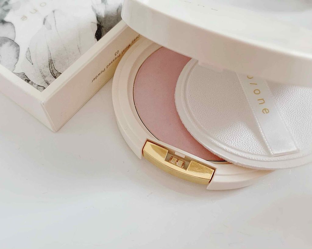 トーン デューイ モイスト プレストパウダー 03 ラベンダー/to/one/プレストパウダーを使ったクチコミ（1枚目）