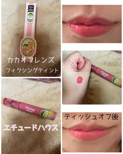カカオフレンズ フィクシングティント/ETUDE/口紅・グロス・リップライナー・リップケアを使ったクチコミ(1枚目)