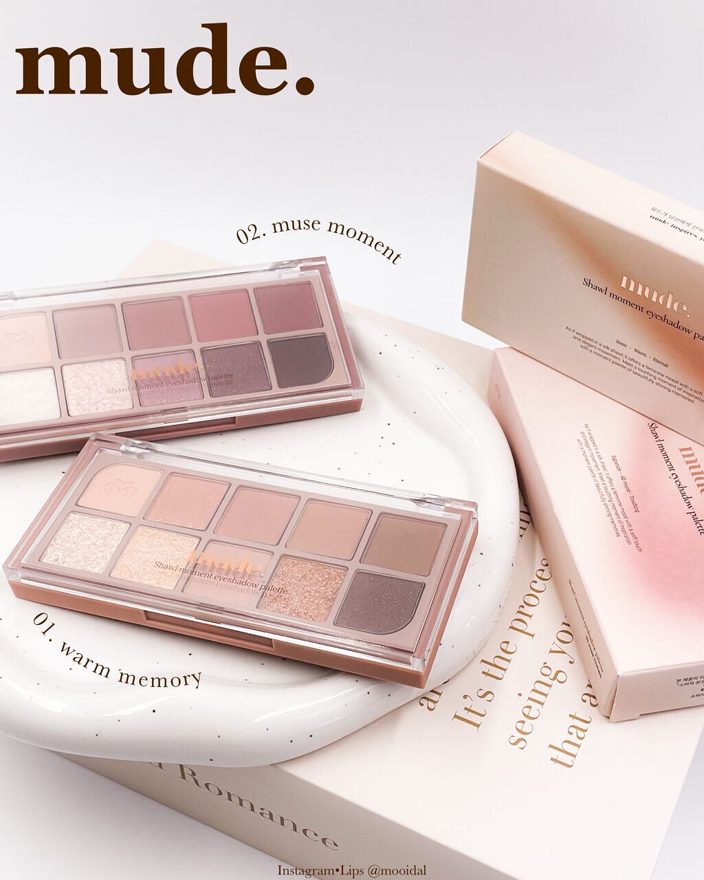 MDショールモーメント アイシャドウパレット/mude./アイシャドウパレットを使ったクチコミ（2枚目）