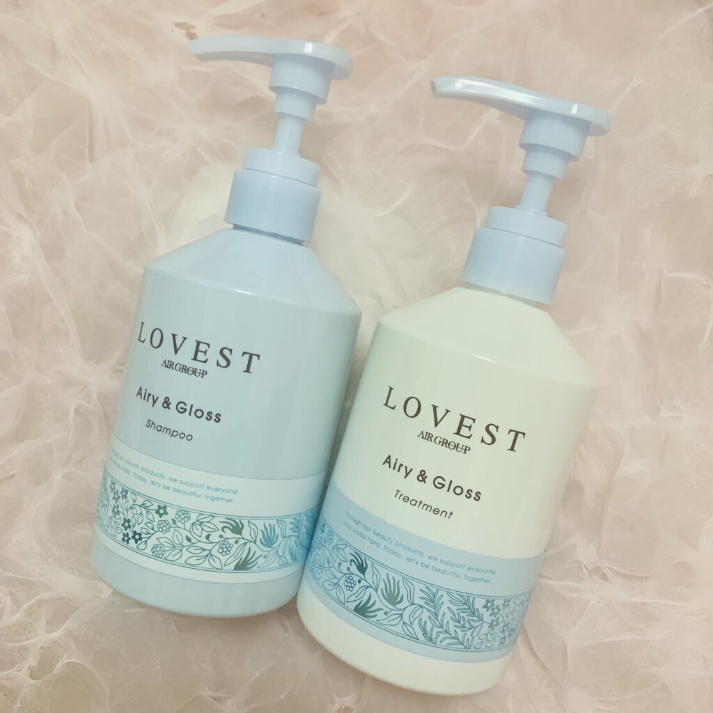 エアリーアンドグロス シャンプー／トリートメント /LOVEST by air Salon Quality Hair Care/市販シャンプーを使ったクチコミ（1枚目）