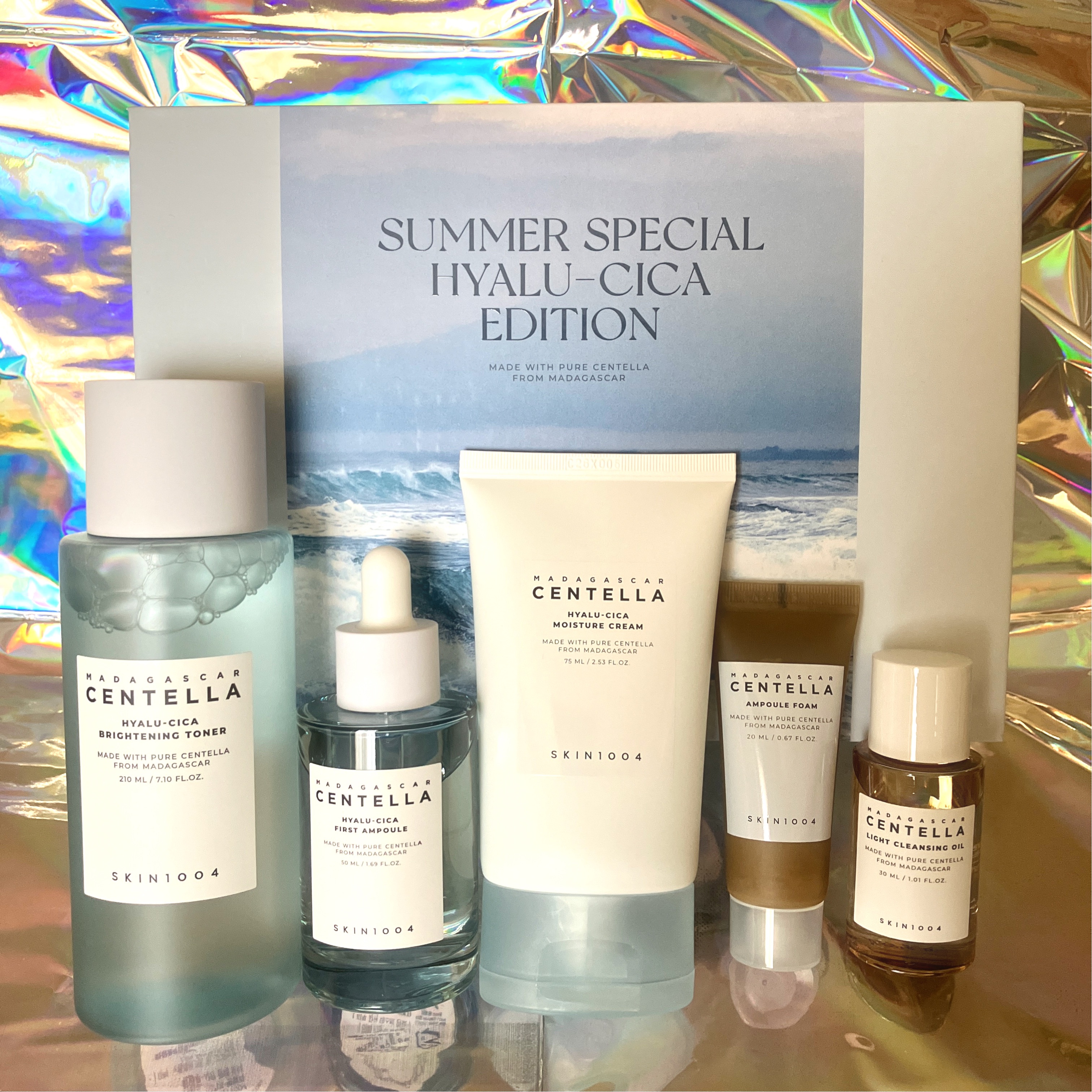 【SUMMER EDITION】ヒアルーシカ エディション/SKIN1004/スキンケアキットを使ったクチコミ（2枚目）