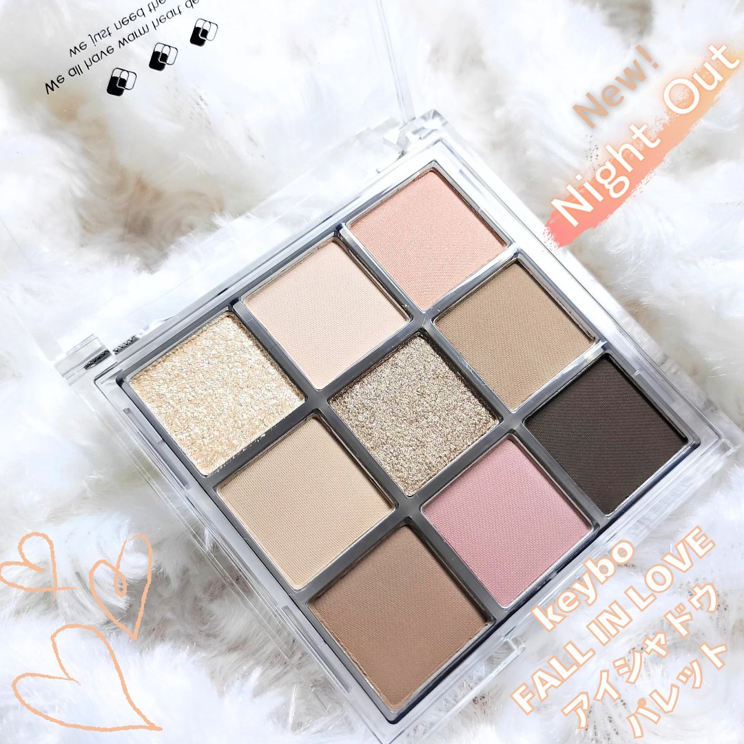 KEYBO FALL IN LOVE SHADOW PALETTE/keybo/アイシャドウパレットを使ったクチコミ（1枚目）