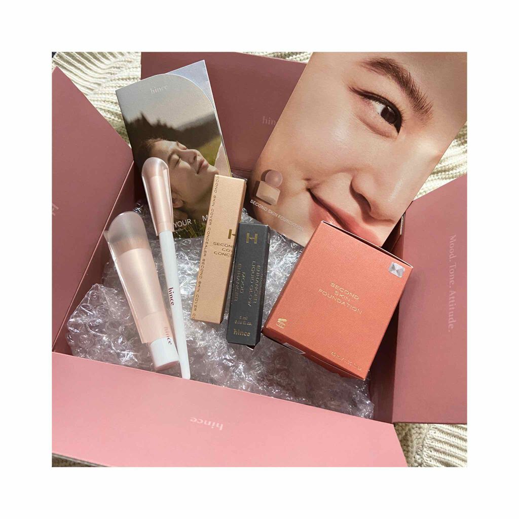 セカンドスキンファンデーション/hince/リキッドファンデーションを使ったクチコミ（2枚目）