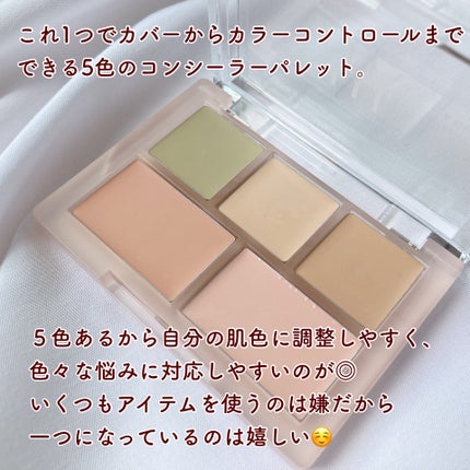 コンシールブレンダーパレット/LUNA/パレットコンシーラーを使ったクチコミ(2枚目)