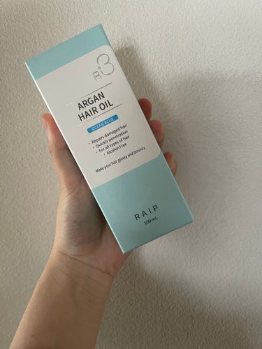 ライプ R3 アルガン ヘアオイル OCEAN BLUE/RAIP/ヘアオイルを使ったクチコミ（1枚目）