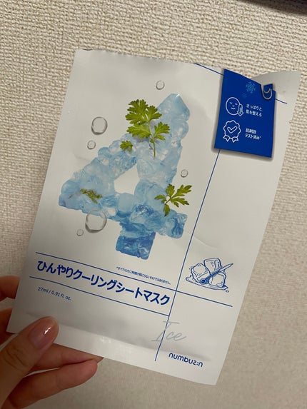 4番 ひんやりクーリングシートマスク/numbuzin/シートマスク・パックを使ったクチコミ(1枚目)