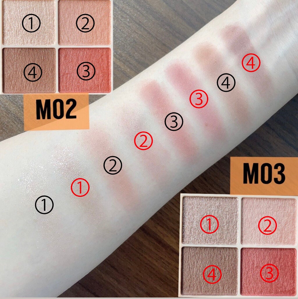 シルキースフレアイズ(マットタイプ)/キャンメイク/アイシャドウパレットを使ったクチコミ(2枚目)