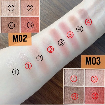 シルキースフレアイズ(マットタイプ)/キャンメイク/アイシャドウパレットを使ったクチコミ(2枚目)