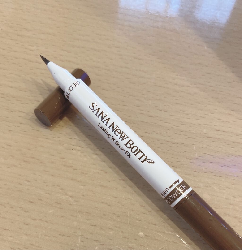ラスティングWブロウEX N 02 ナチュラルブラウン/サナ ニューボーン/リキッドアイブロウを使ったクチコミ（2枚目）