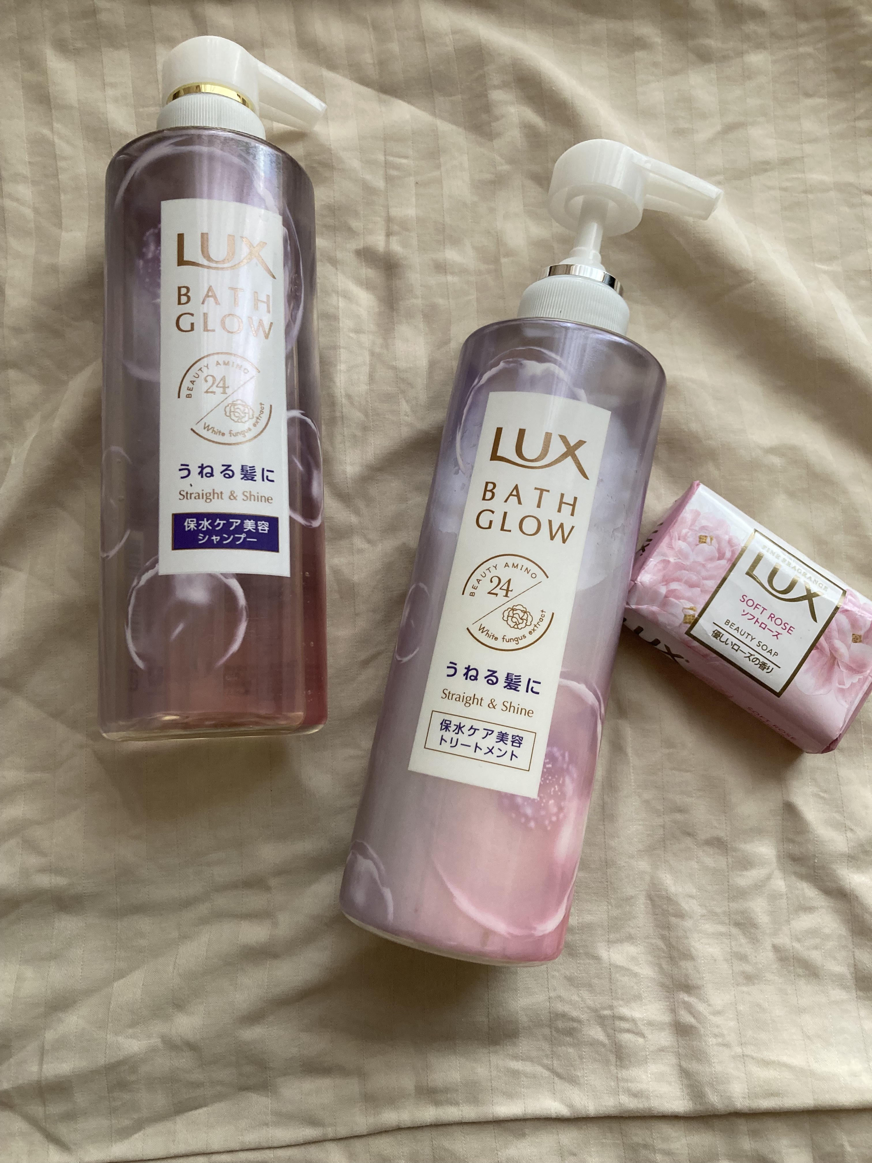 バスグロウ ストレート&シャイン シャンプー/トリートメント/LUX/市販シャンプーを使ったクチコミ（1枚目）