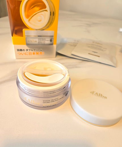 ホワイトトリュフダブルセラムアンドクリーム/ダルバ/フェイスクリームを使ったクチコミ(2枚目)