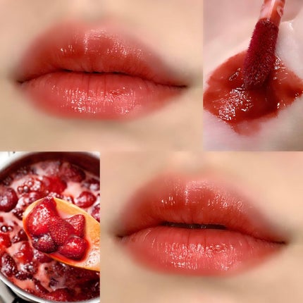 グラスティングウォーターティント 韓服エディション/rom&nd/リップティントを使ったクチコミ(5枚目)