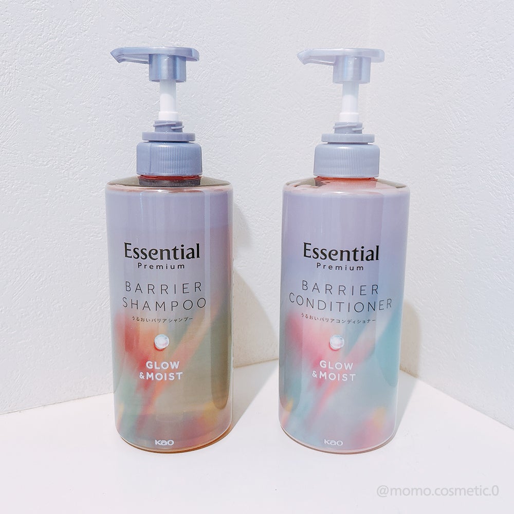 エッセンシャル プレミアム うるおいバリアシャンプー/コンディショナー グロウ&モイスト/エッセンシャル/市販シャンプーを使ったクチコミ(1枚目)
