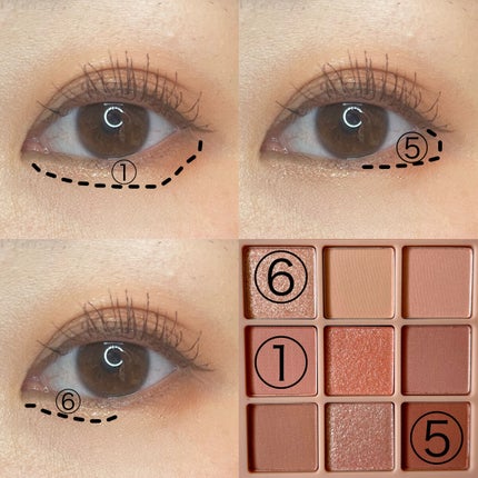 シャドウパレット/dasique/アイシャドウパレットを使ったクチコミ(4枚目)