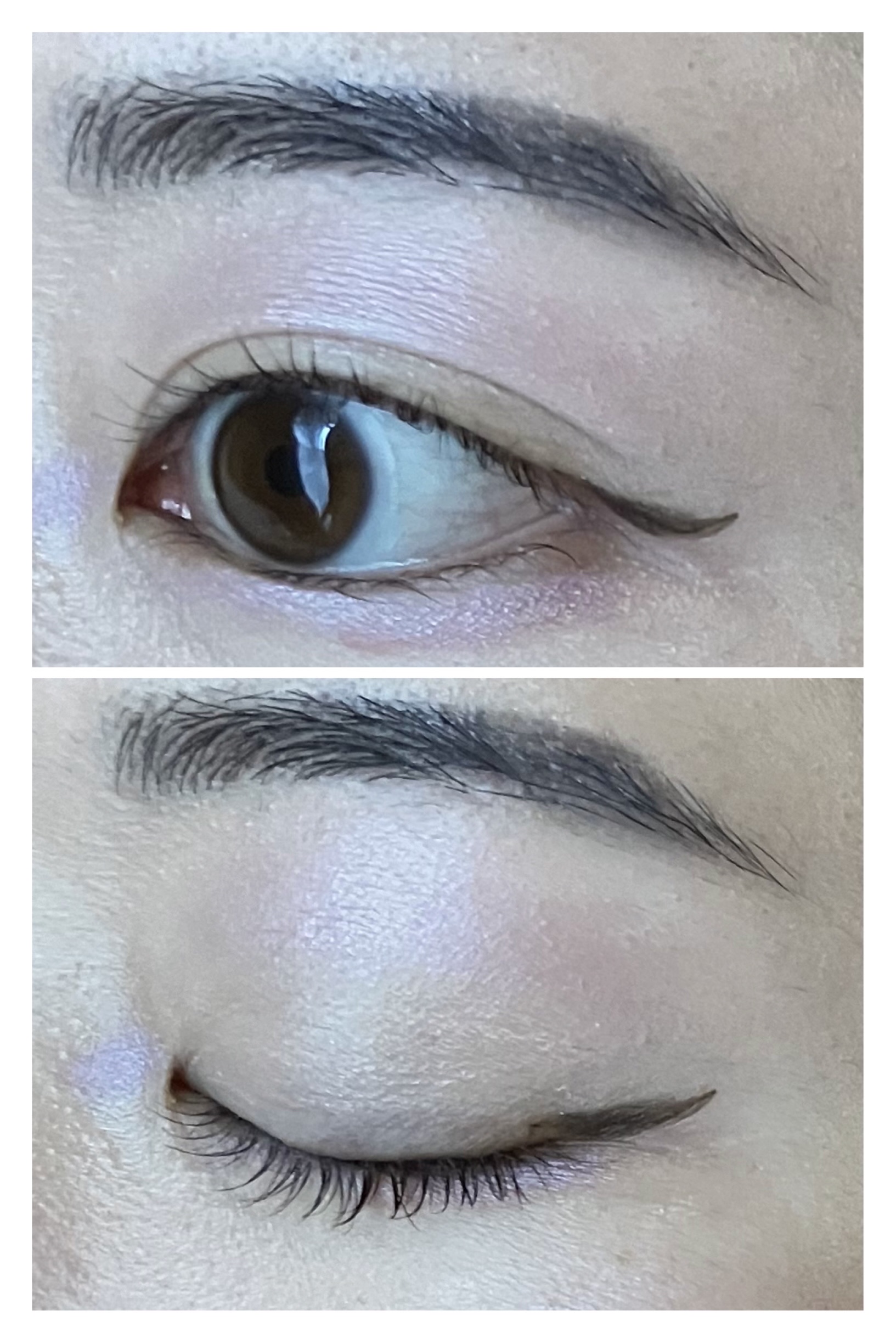 ベルベットライナー 03 オリーブブラック/LUMIURGLAS/リキッドアイライナーを使ったクチコミ（2枚目）