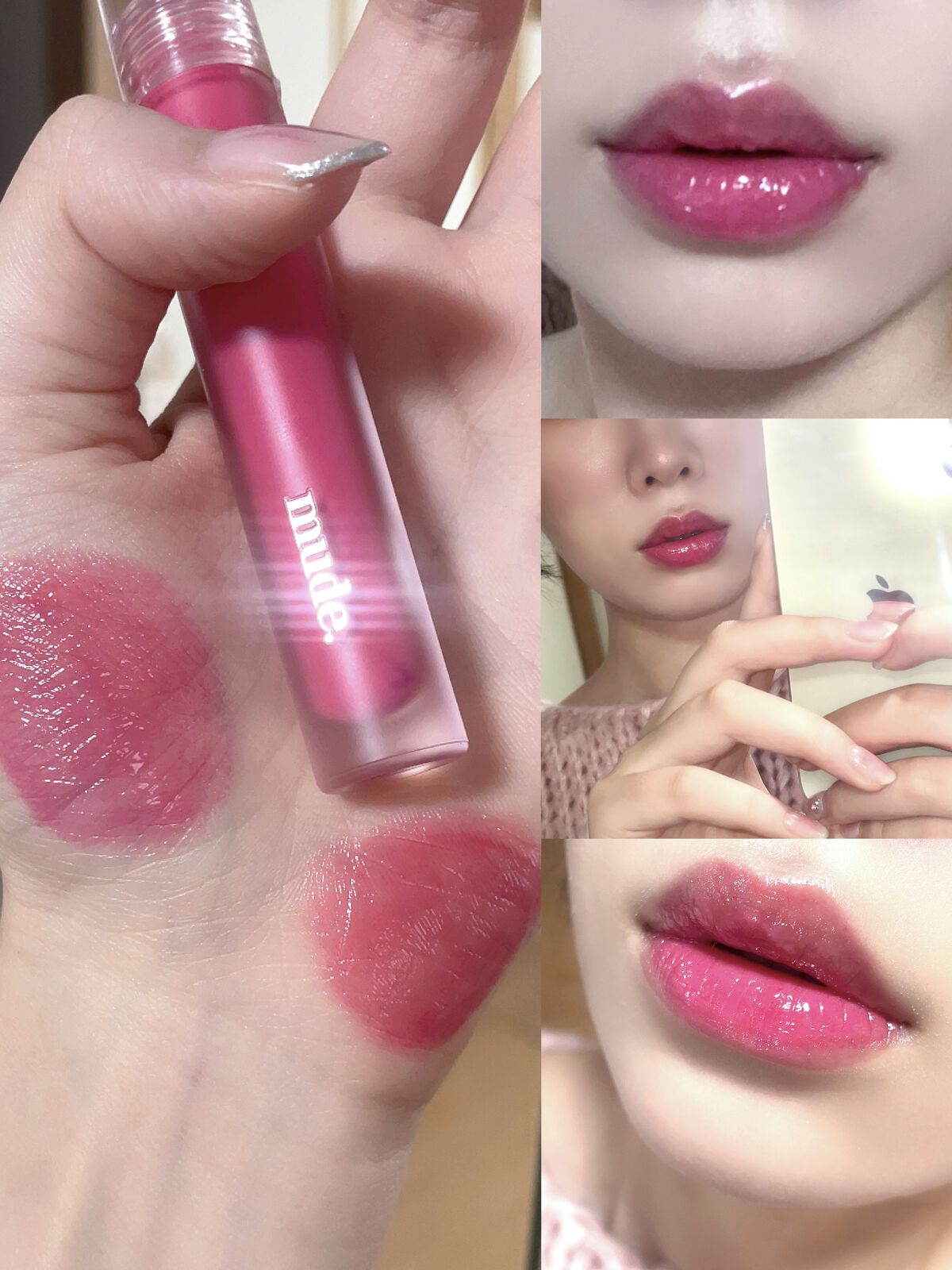 グラッセリップティント/mude./リップティントを使ったクチコミ（2枚目）