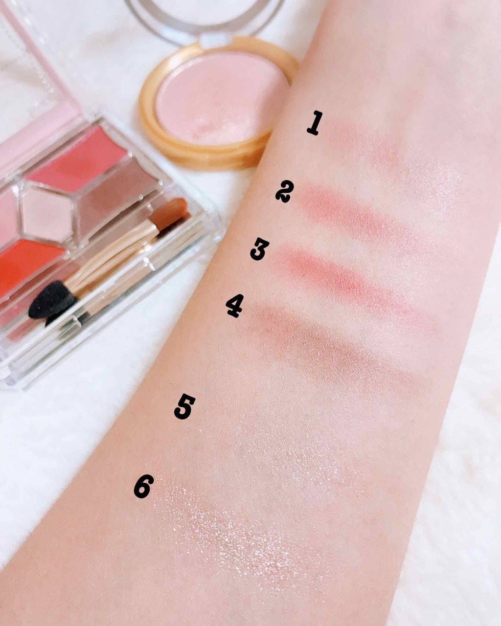 シャイニーシャドウ N/excel/単色アイシャドウを使ったクチコミ(2枚目)