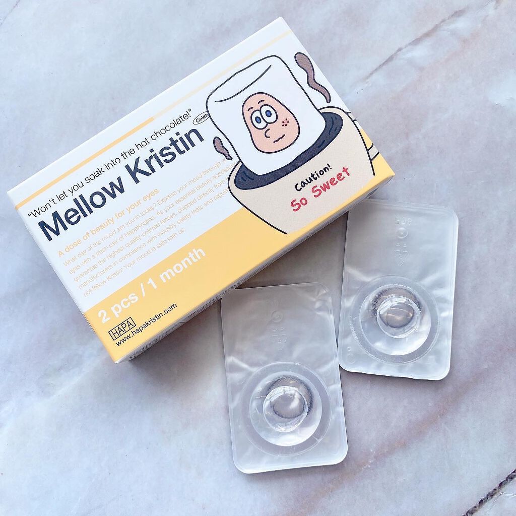 Mellow Kristin/Hapa kristin/カラーコンタクトレンズを使ったクチコミ（2枚目）