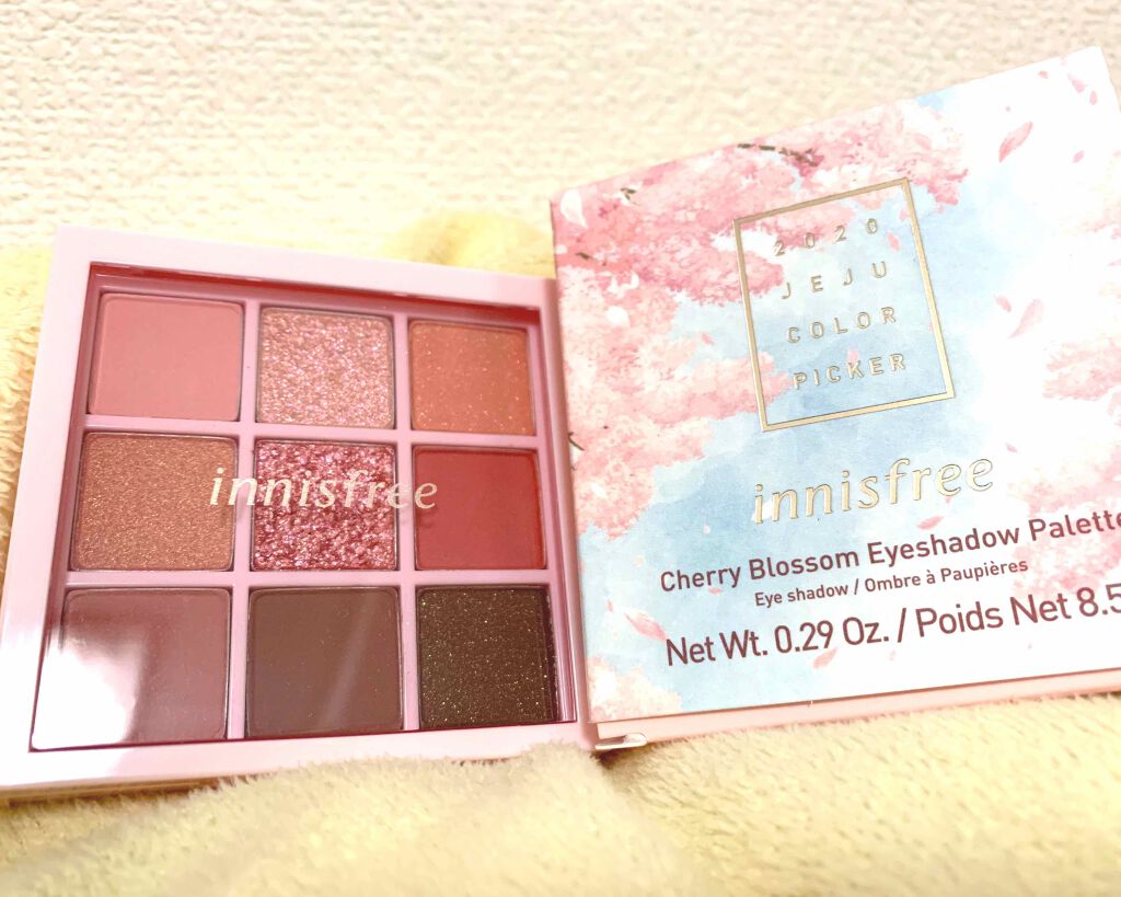 チェリーブロッサム アイシャドウ パレット 2020 Jeju Color Picker/innisfree/アイシャドウパレットを使ったクチコミ(2枚目)