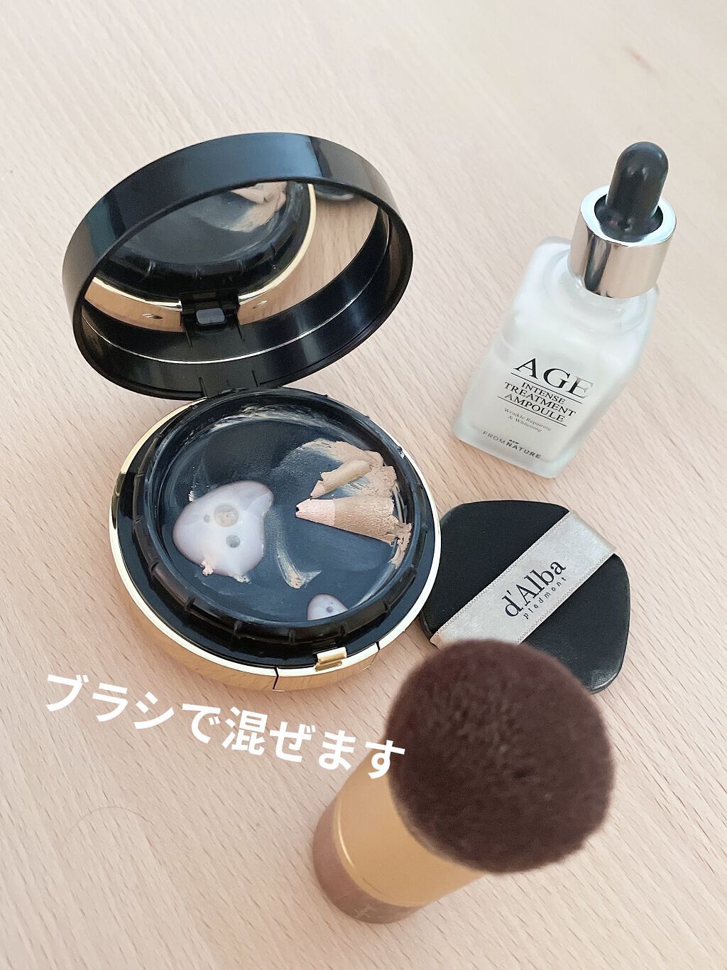 スキンフィットグラインディングセラムカバーパクト/ダルバ/その他ファンデーションを使ったクチコミ（3枚目）