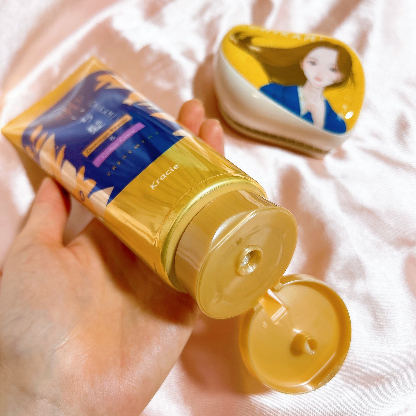 ダメージリペア&カラーケア トリートメント/いち髪/洗い流すヘアトリートメントを使ったクチコミ(3枚目)