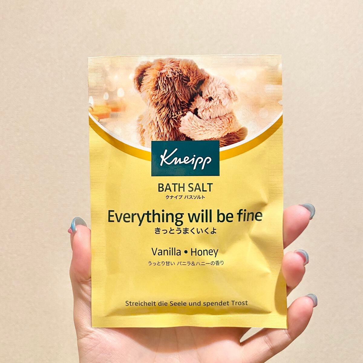 クナイプ バスソルト バニラ&ハニーの香り/クナイプ/無機塩系入浴剤を使ったクチコミ(1枚目)