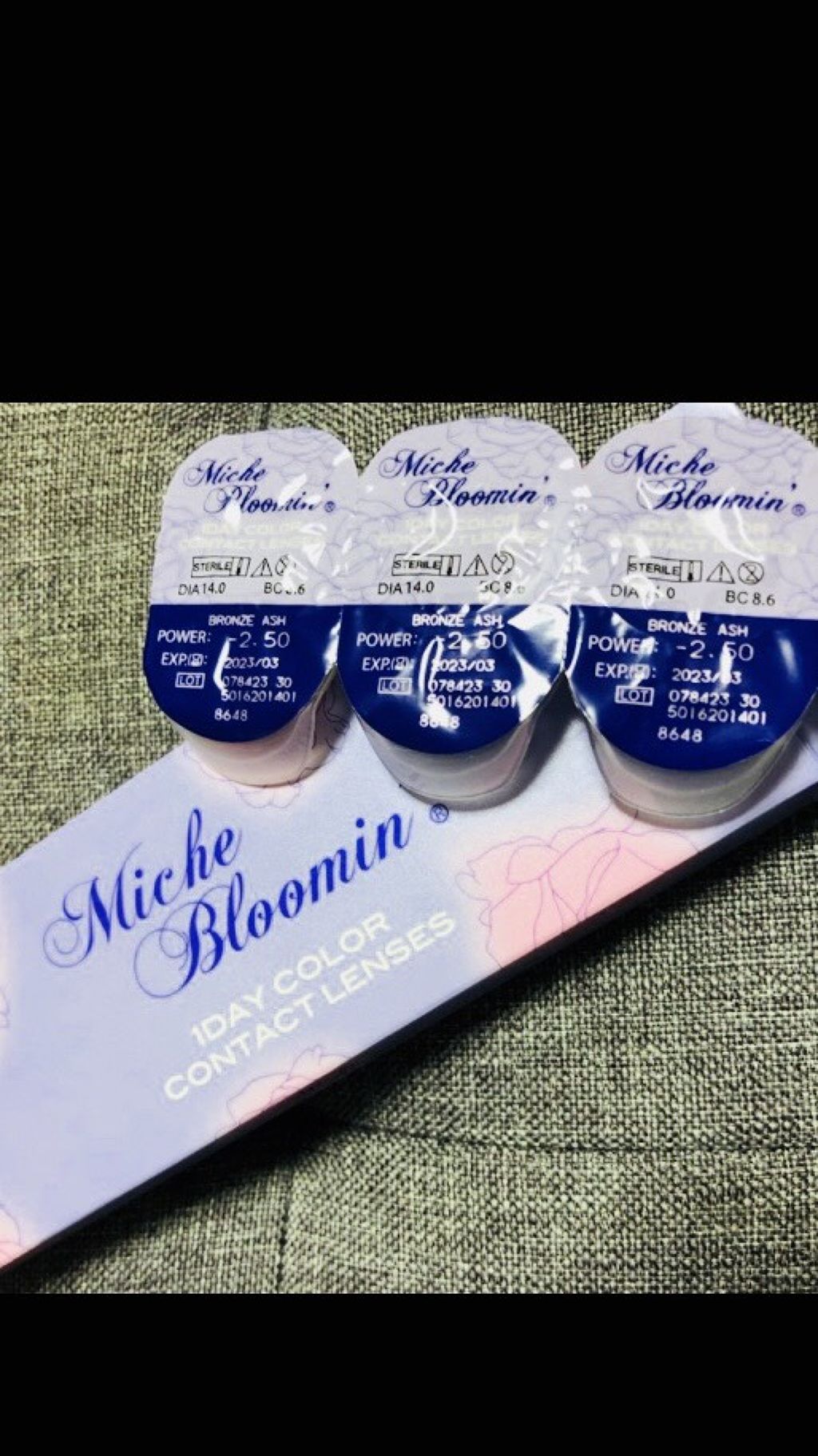 ミッシュ ブルーミン ワンデー (クォーターヴェール シリーズ／イノセント シリーズ)/ミッシュブルーミン/ワンデー（１DAY）カラコンを使ったクチコミ（1枚目）