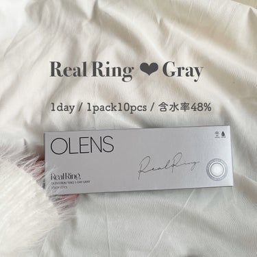 Real Ring 1day グレー/OLENS/ワンデー（１DAY）カラコンを使ったクチコミ（2枚目）