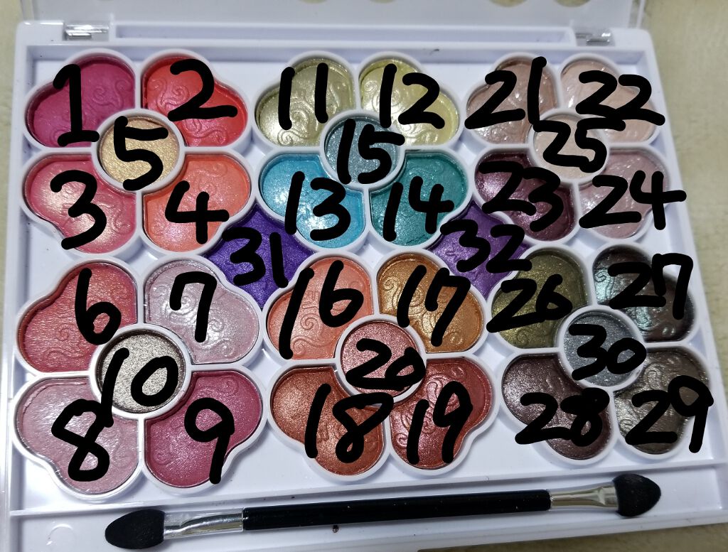 アイカラーパレット/ティアラガール/アイシャドウパレットを使ったクチコミ(2枚目)