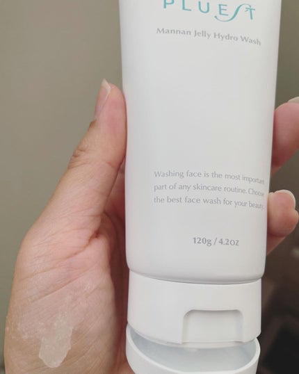 マンナンジェリーハイドロウォッシュ/PLUEST/洗顔料を使ったクチコミ(2枚目)