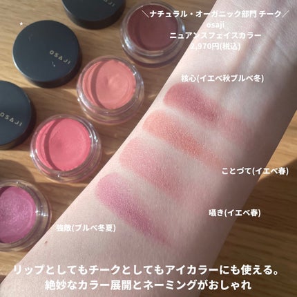 ニュアンス フェイスカラー 12 Kyouteki〈強敵〉/OSAJI/ジェル・クリームチークを使ったクチコミ(3枚目)