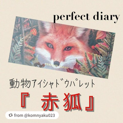 エクスプローラ12色 動物アイシャドウパレット/PERFECT DIARY/アイシャドウパレットを使ったクチコミ(1枚目)