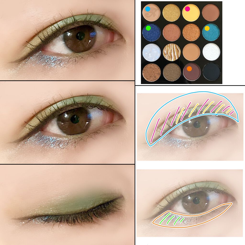 大英博物館 エジプトシリーズ アイシャドウパレット/ZEESEA/アイシャドウパレットを使ったクチコミ(4枚目)