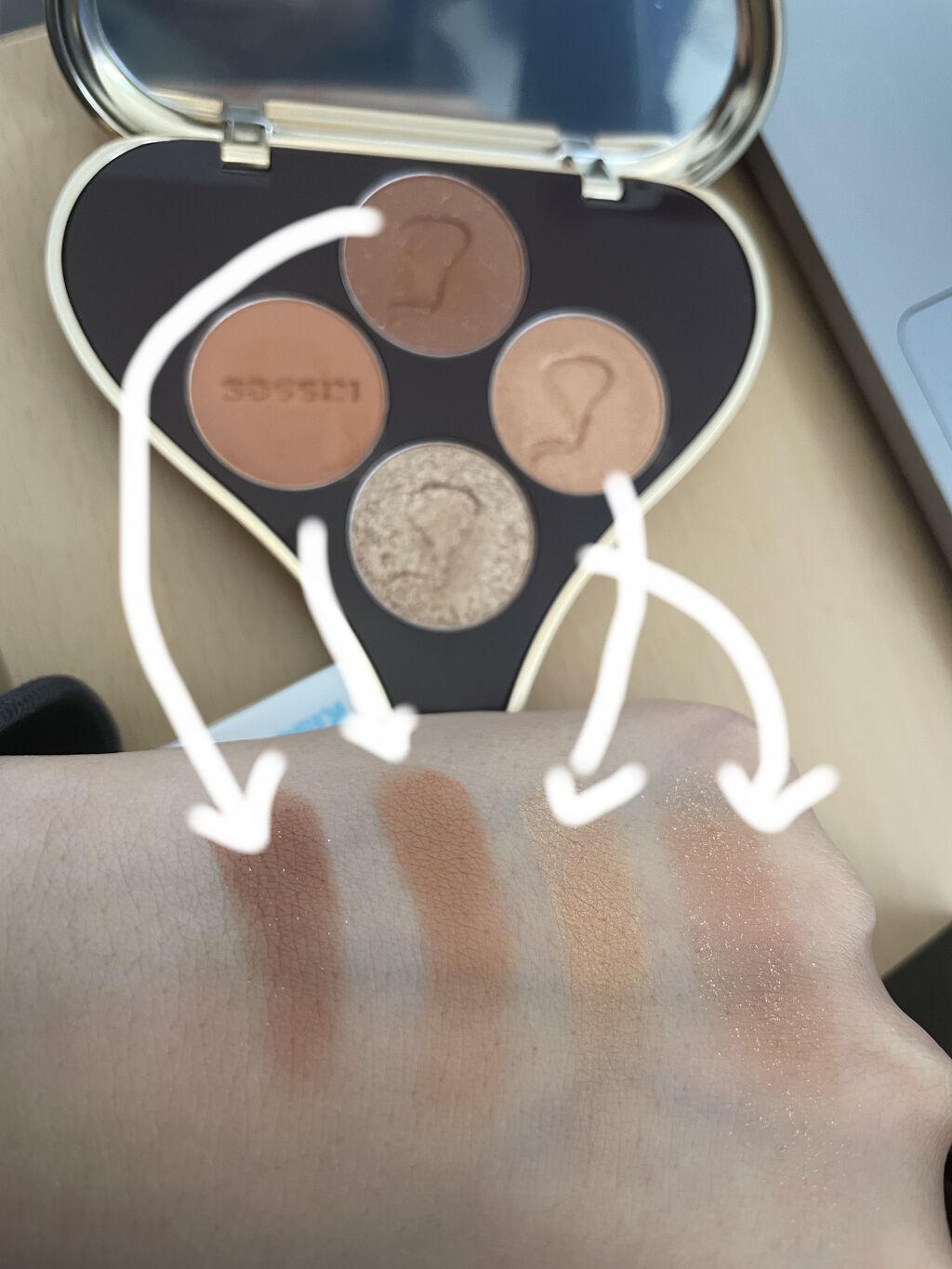 キスチョコレート プレイカラーアイズ/ETUDE/アイシャドウパレットを使ったクチコミ（2枚目）