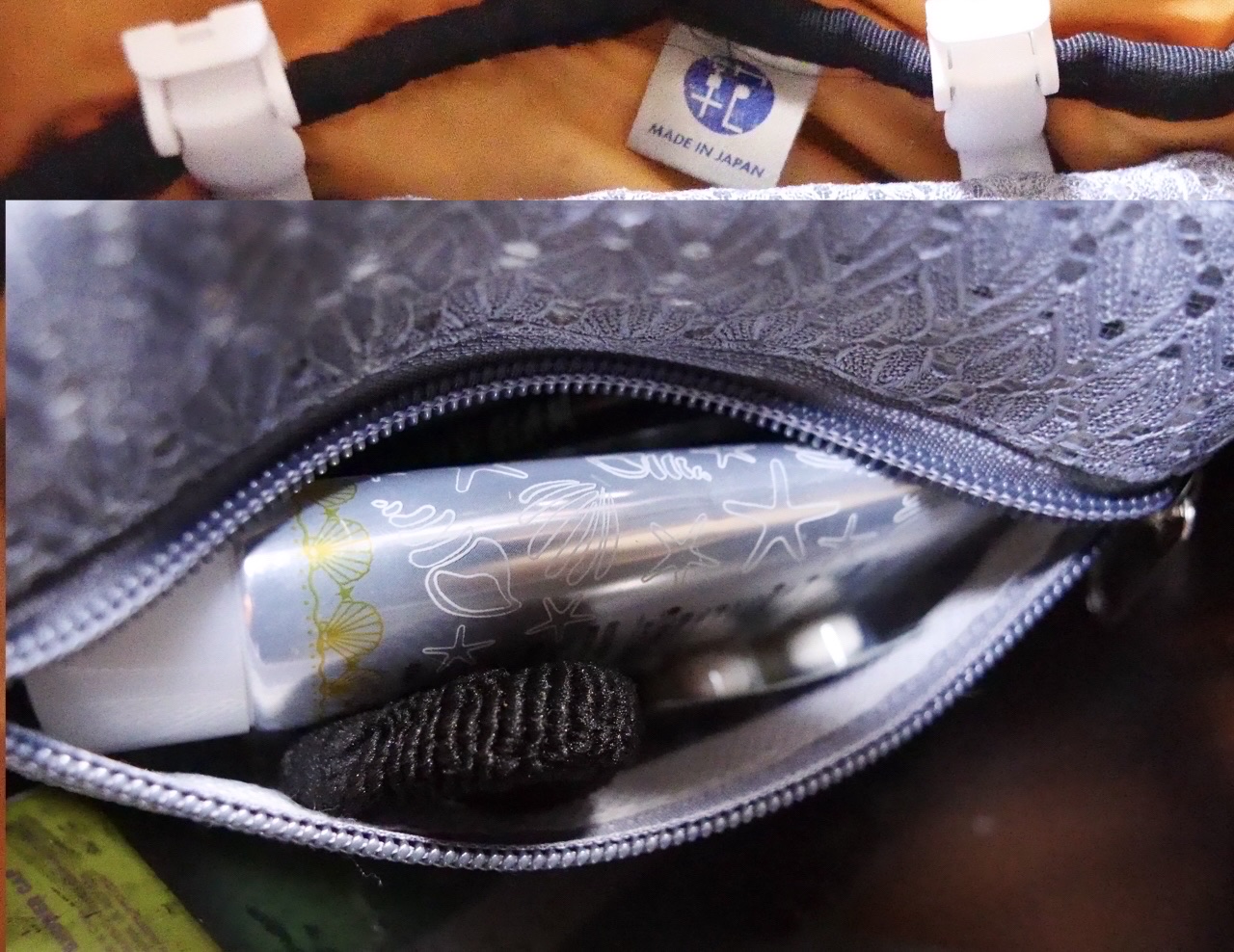 移動ポケット横型　レース柄/DAISO/化粧ポーチを使ったクチコミ（3枚目）