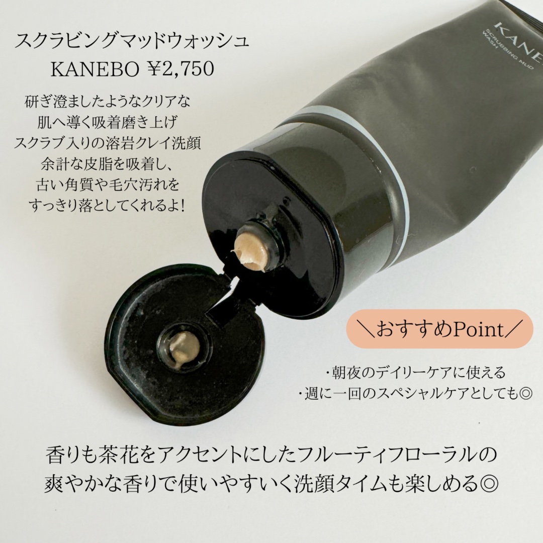 スクラビング　マッド　ウォッシュ/KANEBO/洗顔フォームを使ったクチコミ（2枚目）