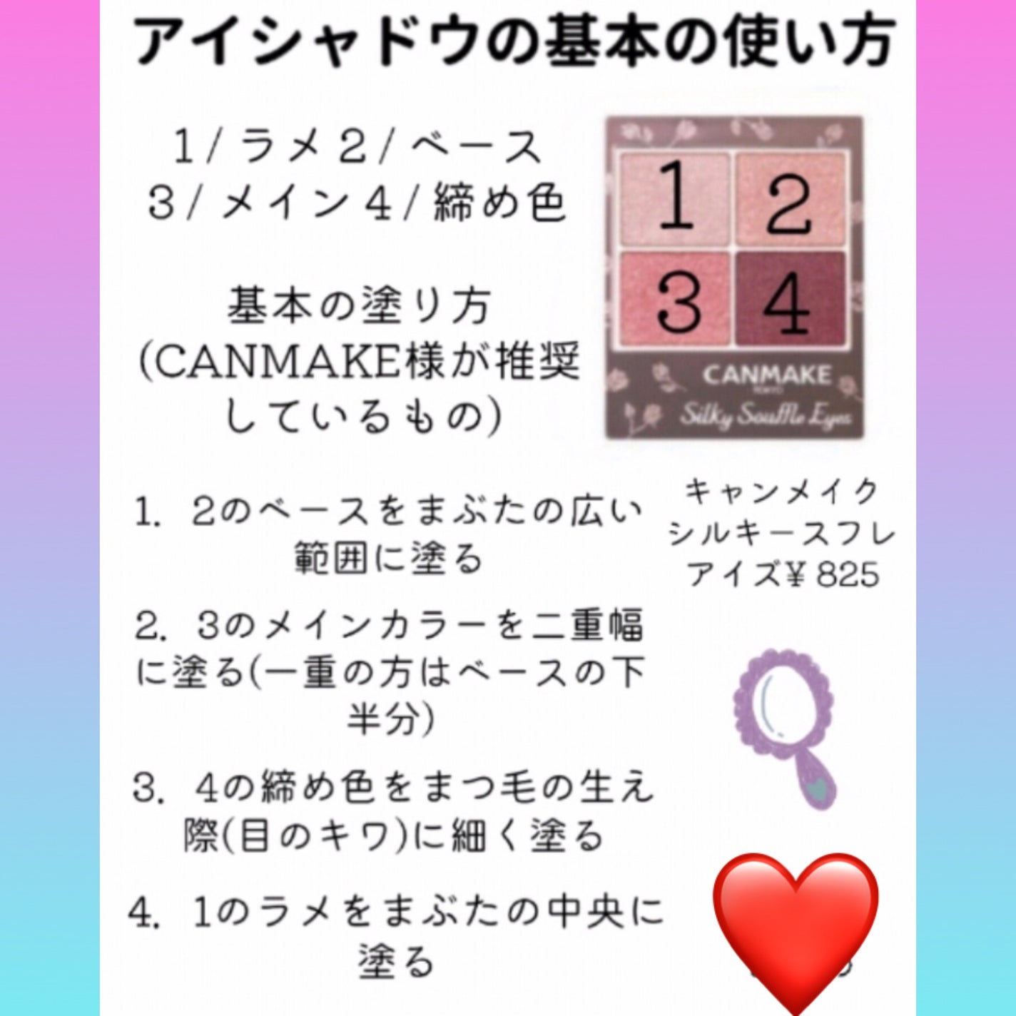 れぬ on LIPS 「キャンメイクを、例にして見たよ!見えずらい方は、スクショしても..」(1枚目)