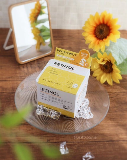 キューブマスク レチノール/ネイチャーリパブリック/シートマスク・パックを使ったクチコミ(1枚目)