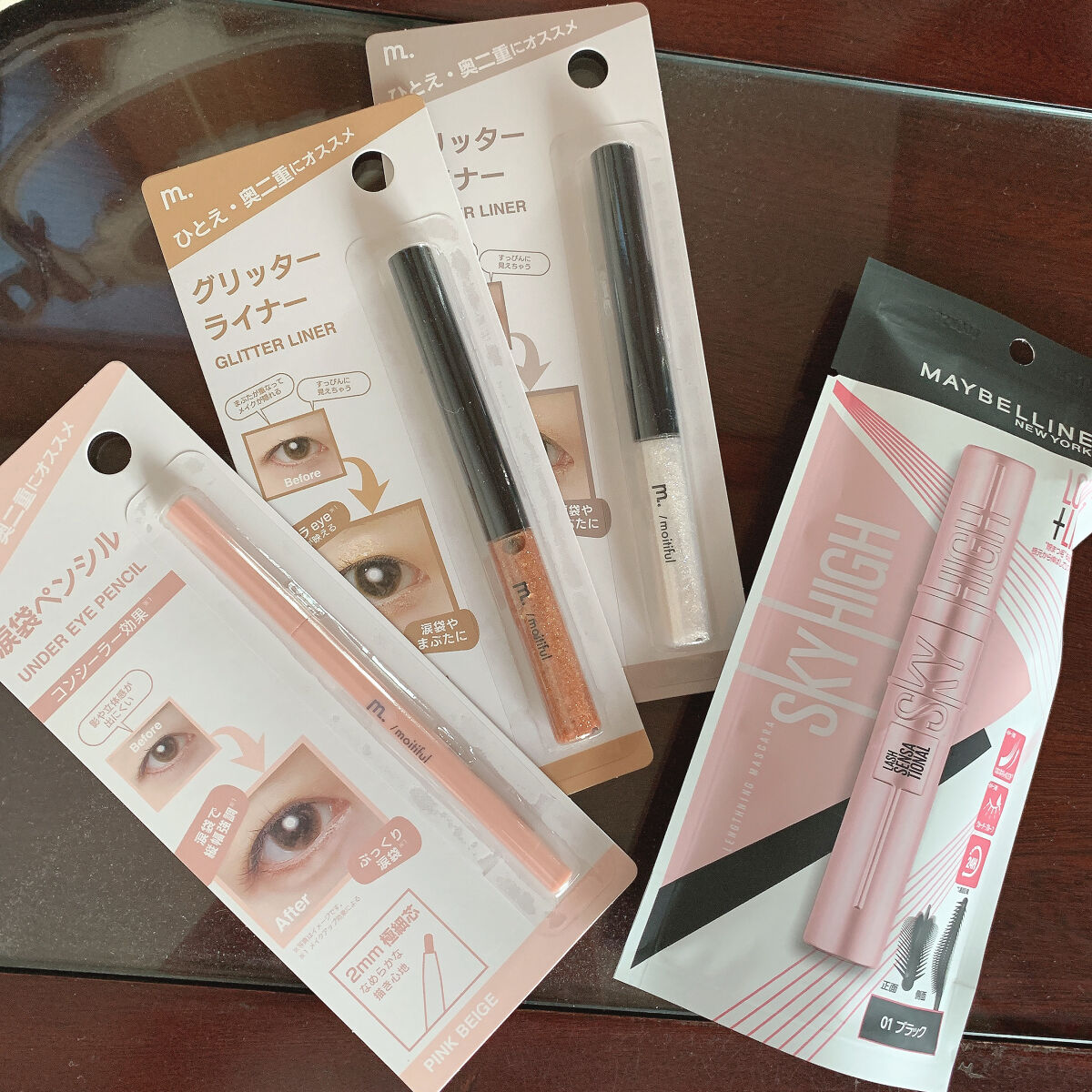 グリッターライナー(MFLリキッドアイシャドウ)/DAISO/ジェルアイライナーを使ったクチコミ（2枚目）