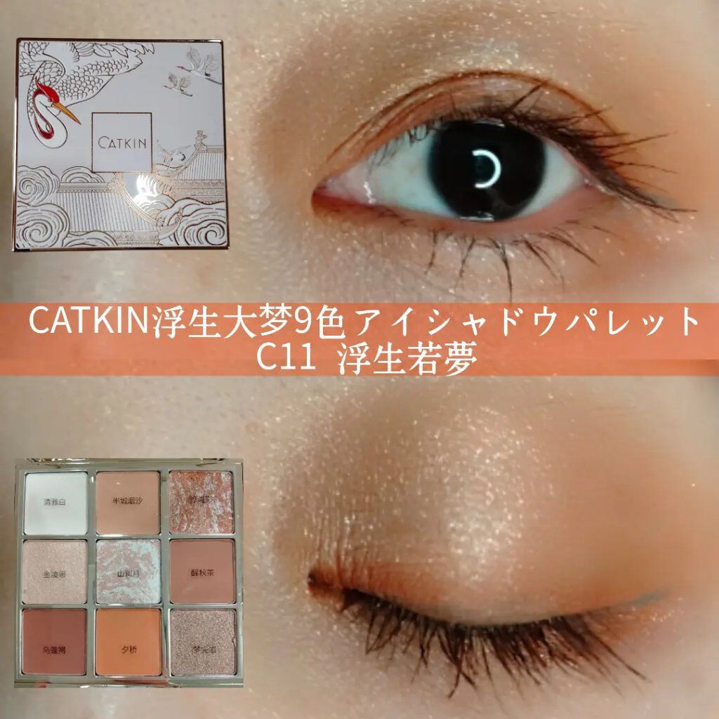 浮生大梦 9色アイシャドウパレット C11 浮生若夢/CATKIN/アイシャドウパレットを使ったクチコミ（1枚目）