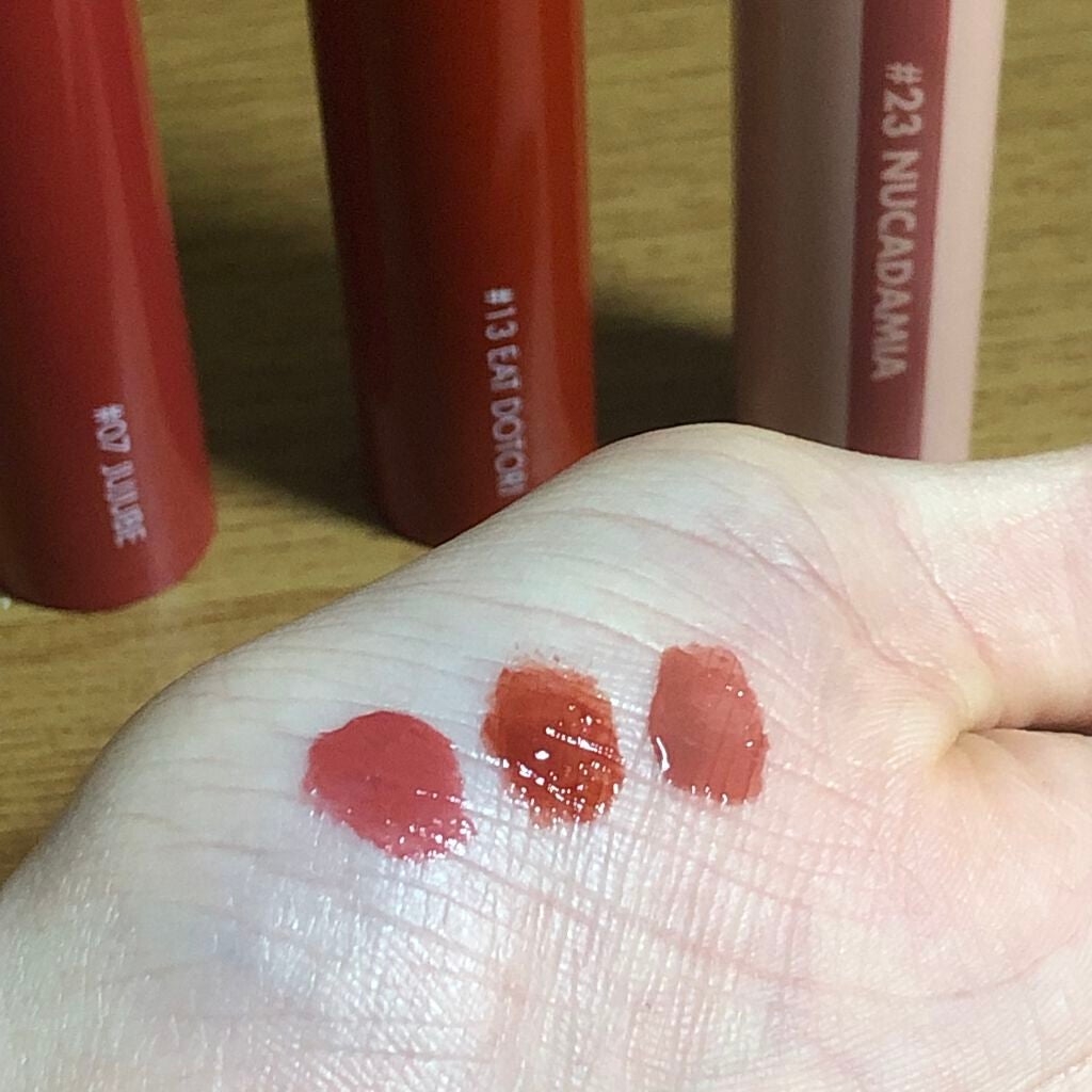 ジューシーラスティングティント/rom&nd/リップティントを使ったクチコミ(2枚目)