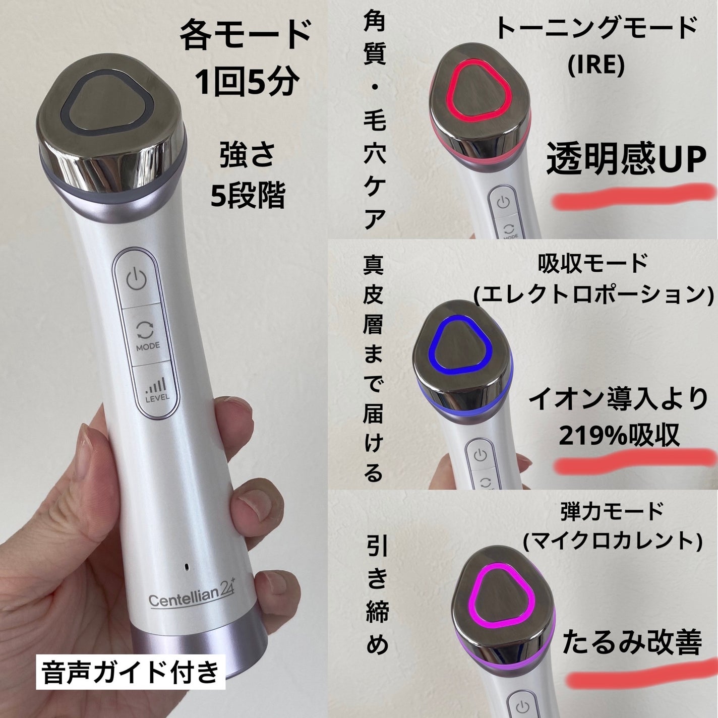 【日本語版:美品】美顔器 センテリアン24ダーマパルスブースターインジェクション 試してみた】ダーマパルスブースターインジェクション