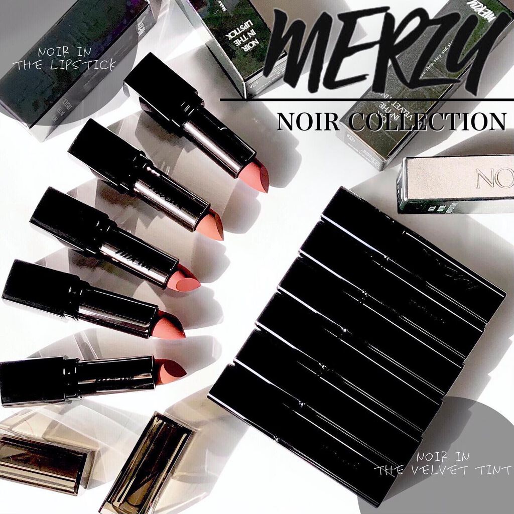 ノワール イン ザ ベルベットティント/MERZY/リップティントを使ったクチコミ（2枚目）