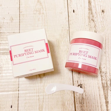 『I'm from BEET PURLFYING MASK
(ビーツリピュリファイングマスク)』を使ってみました‼️

こちらの商品は、老廃物を除去して水分をチャージ✨明るい印象の肌へと導びいてくれるレ