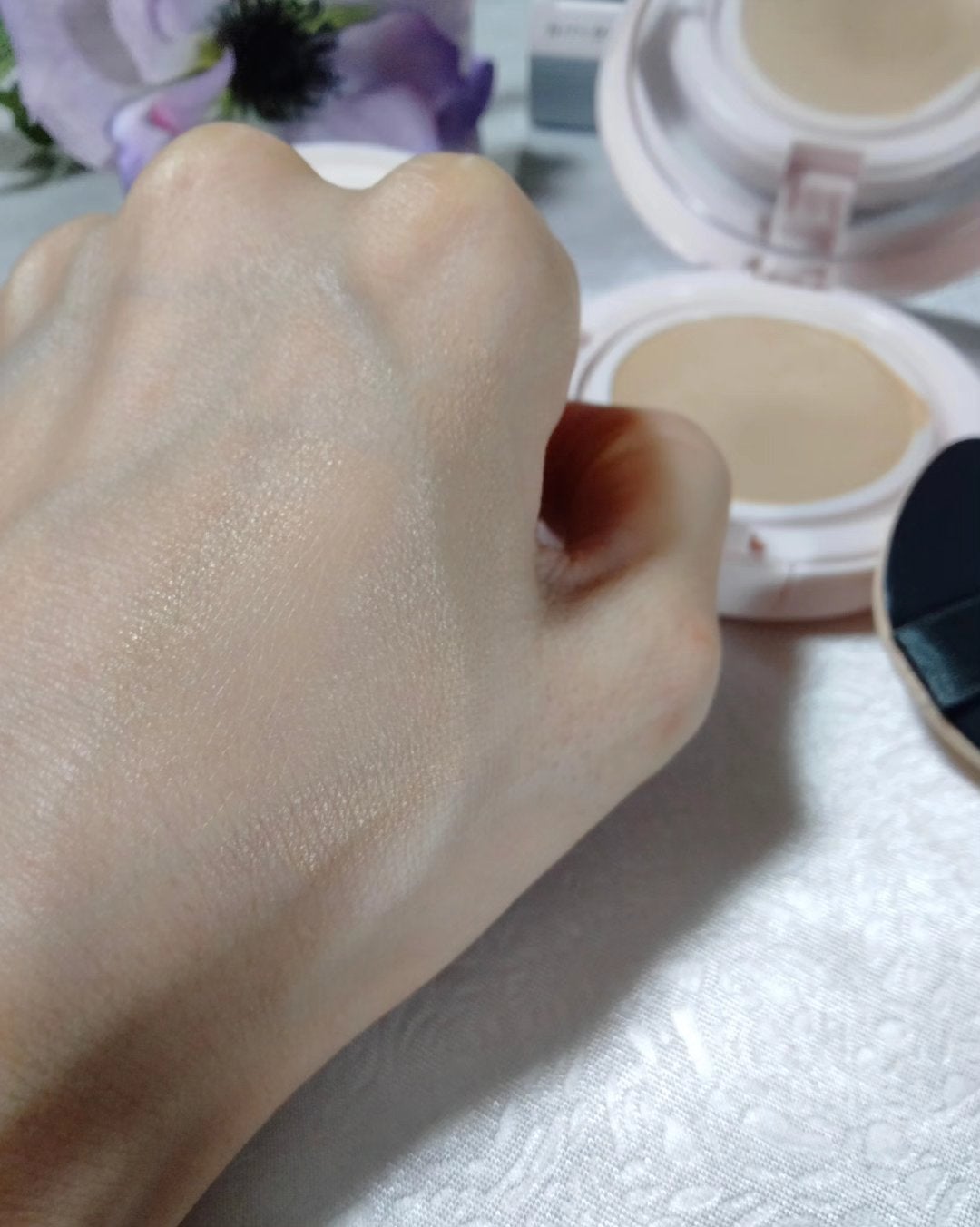 アクアリー スキンウェア カバー/ESPRIQUE/クッションファンデーションを使ったクチコミ(6枚目)