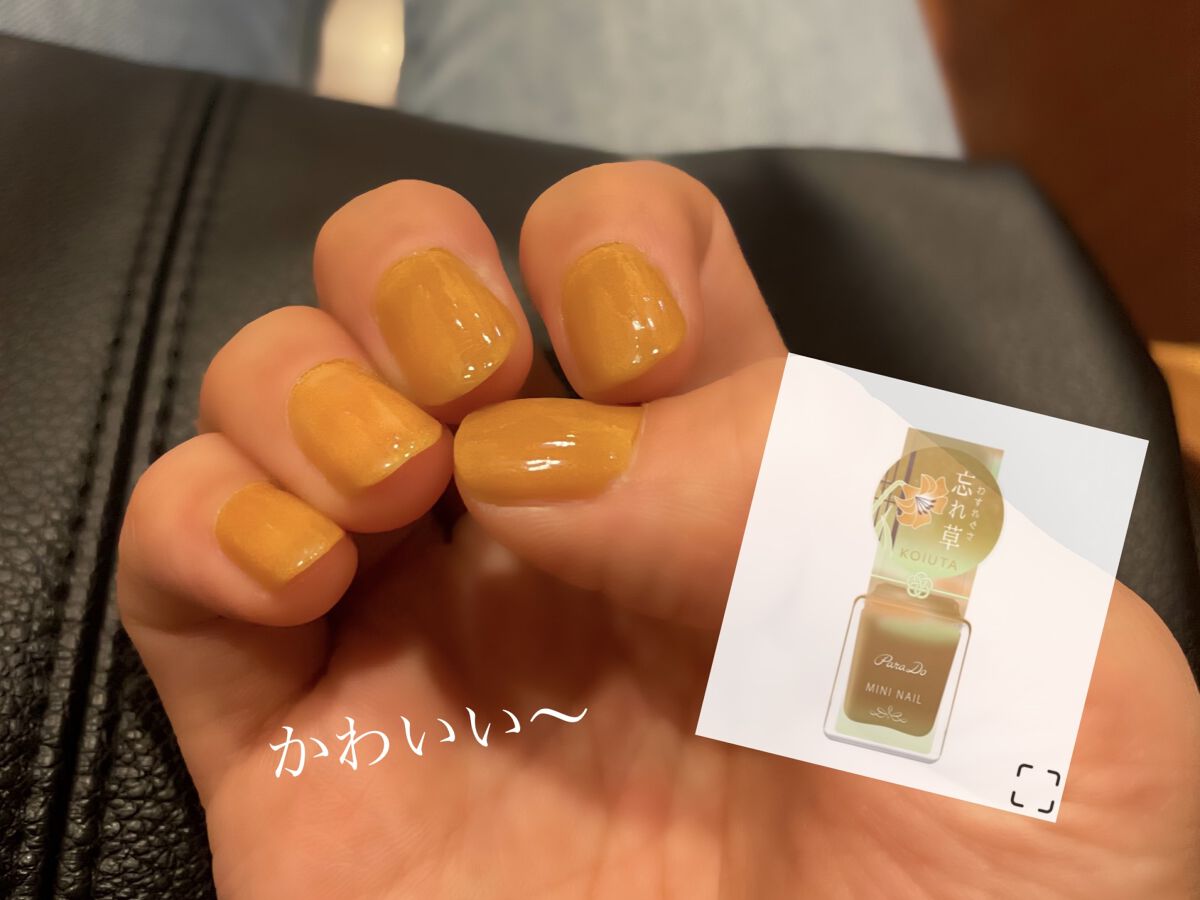 ミニネイル YE01 忘れ草（わすれぐさ）/パラドゥ/マニキュアを使ったクチコミ（1枚目）