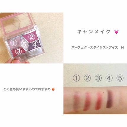 【旧品】パーフェクトスタイリストアイズ/キャンメイク/アイシャドウパレットを使ったクチコミ(1枚目)