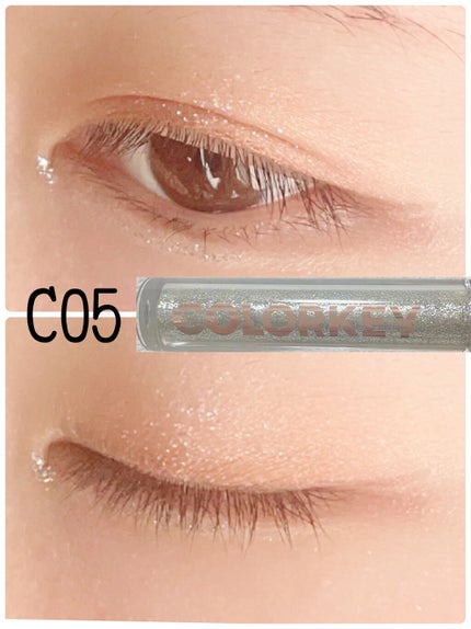 スパークリングギャラクシーリキッドアイシャドウ/COLORKEY/リキッドアイシャドウを使ったクチコミ(7枚目)